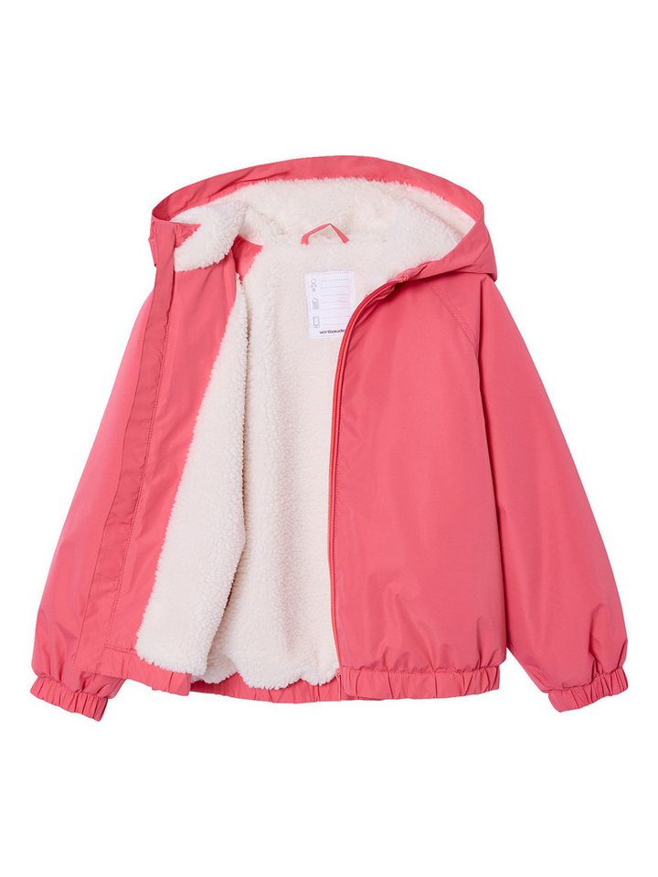 vertbaudet Regenjacke Jacke Mädchen mit Teddyfleece-Futter – Bild 4 von 5