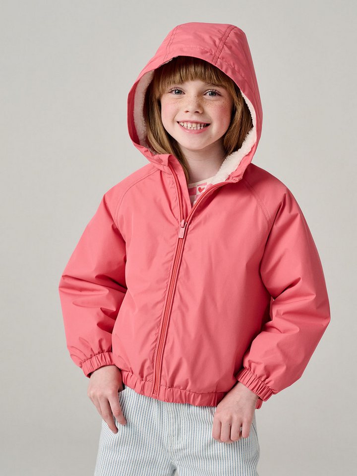 vertbaudet Regenjacke Jacke Mädchen mit Teddyfleece-Futter – Bild 5 von 5