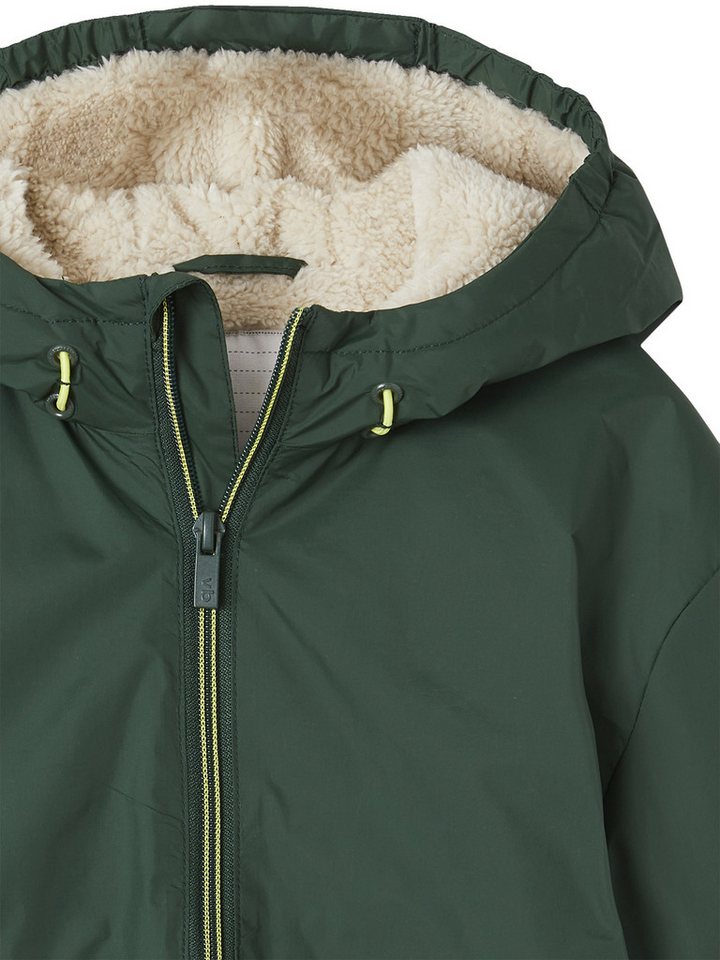 vertbaudet Regenjacke Jungen Anorak mit Teddyfleece-Futter – Bild 3 von 5