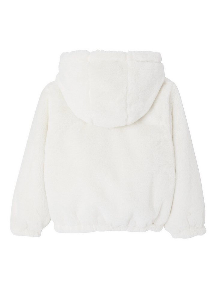 vertbaudet Regenjacke Mädchen Kapuzenjacke mit Leomuster und Teddyfleece wendbar – Bild 4 von 5