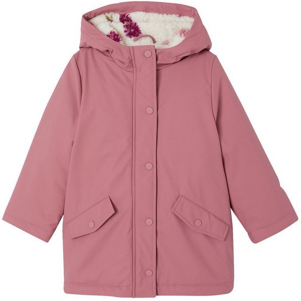 vertbaudet Regenjacke Mädchen Regenjacke mit Kapuze & Teddyfleece-Futter Teddyfleece-Futter
