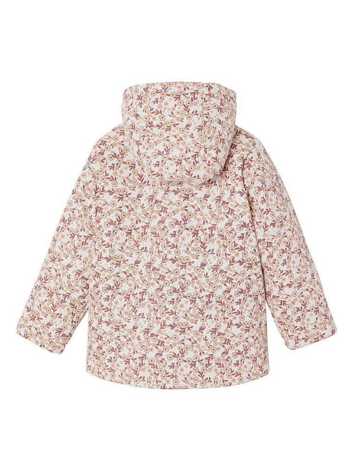 vertbaudet Regenjacke Regenjacke mit Teddyfleece-Futter Mädchen Blumenmotiv – Bild 2 von 5