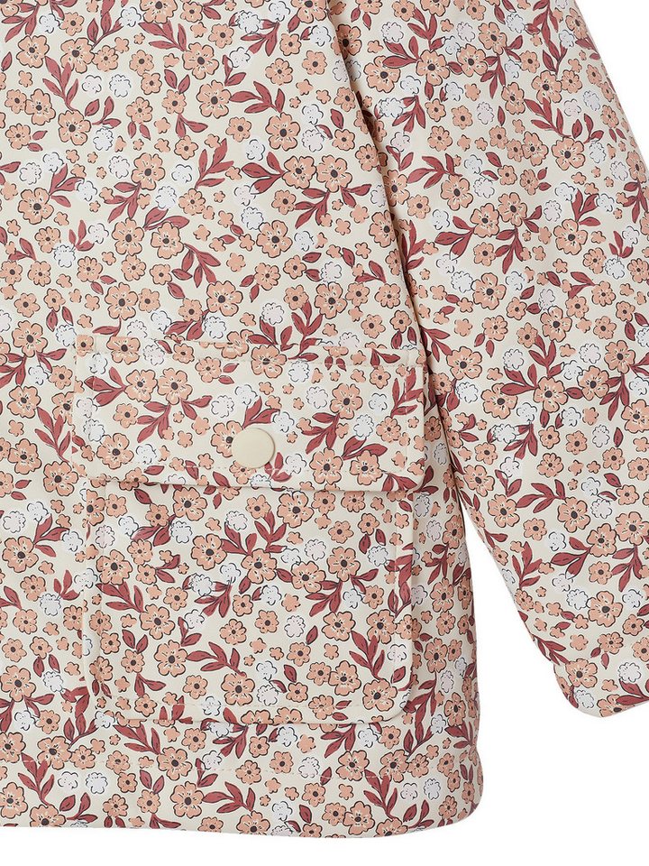 vertbaudet Regenjacke Regenjacke mit Teddyfleece-Futter Mädchen Blumenmotiv – Bild 5 von 5