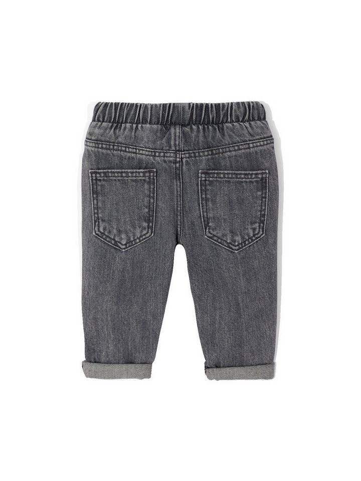 vertbaudet Regular-fit-Jeans Baby Jeans mit Dehnbund BASIC Bundweite verstellbar – Bild 2 von 5