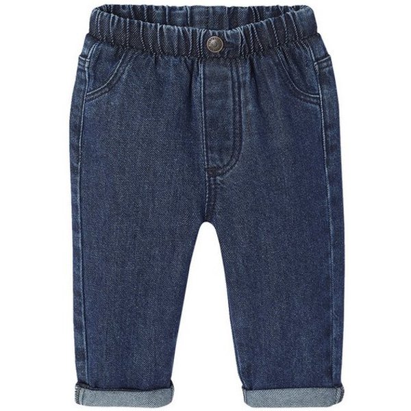 vertbaudet Regular-fit-Jeans Baby Jeans mit Dehnbund BASIC Bundweite verstellbar