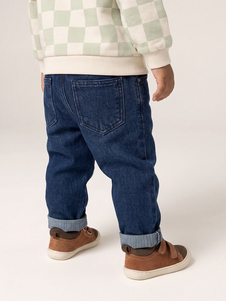 vertbaudet Regular-fit-Jeans Baby Jeans mit Dehnbund BASIC Bundweite verstellbar – Bild 5 von 5