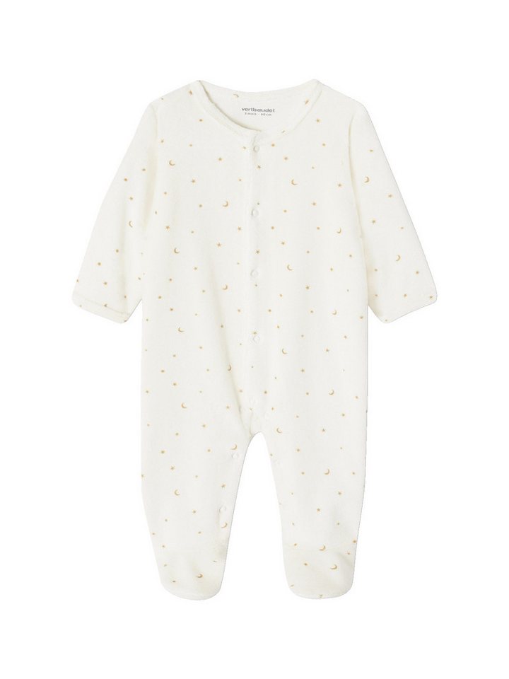 vertbaudet Schlafanzug Baby Samt-Strampler BASIC 3er-Pack – Bild 2 von 5