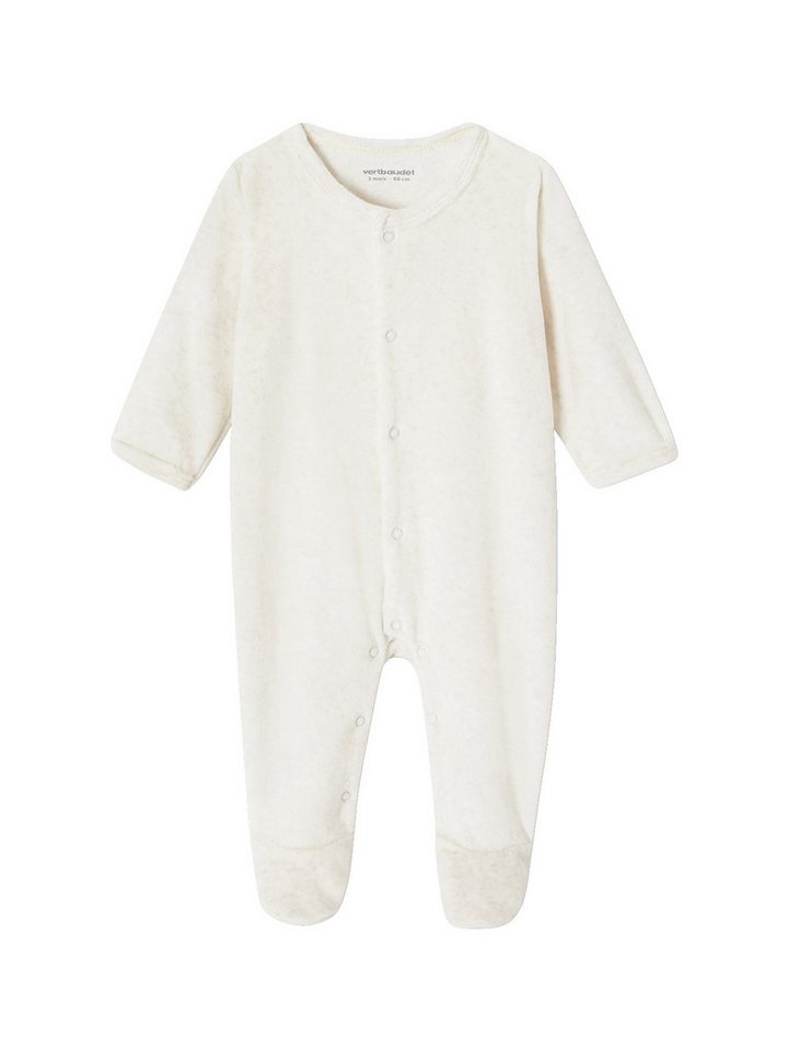 vertbaudet Schlafanzug Baby Samt-Strampler BASIC 3er-Pack – Bild 4 von 5