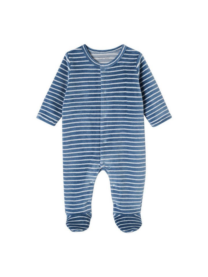 vertbaudet Schlafanzug Baby Samt-Strampler BASIC 3er-Pack – Bild 2 von 5