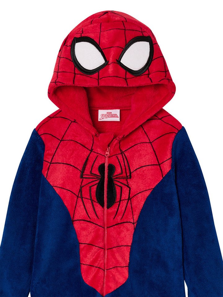 vertbaudet Schlafanzug Kinder Fleece-Overall SPIDERMAN, Onesie – Bild 4 von 5