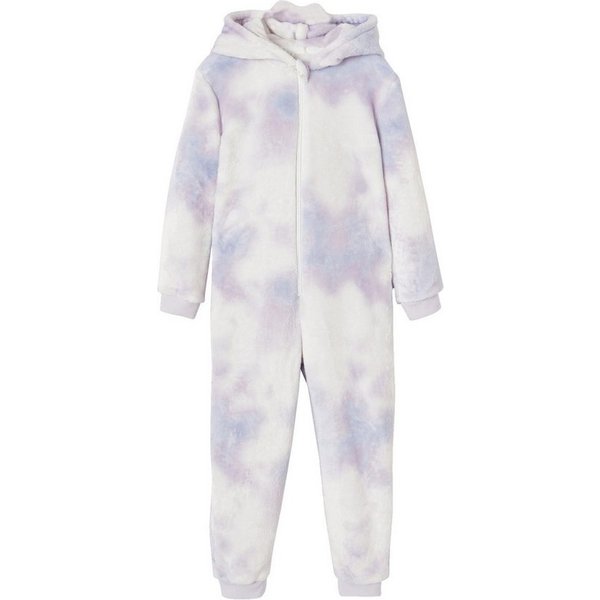 vertbaudet Schlafanzug Mädchen Plüsch-Overall EINHORN