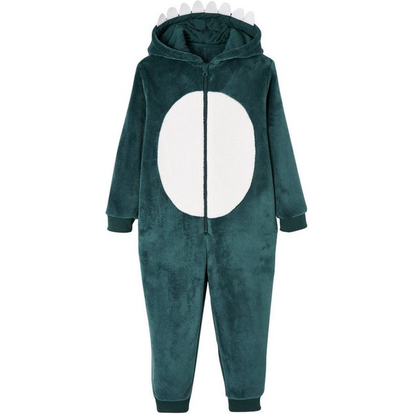 vertbaudet Schlafanzug Plüsch-Overall, Onesie DINOSAURIER