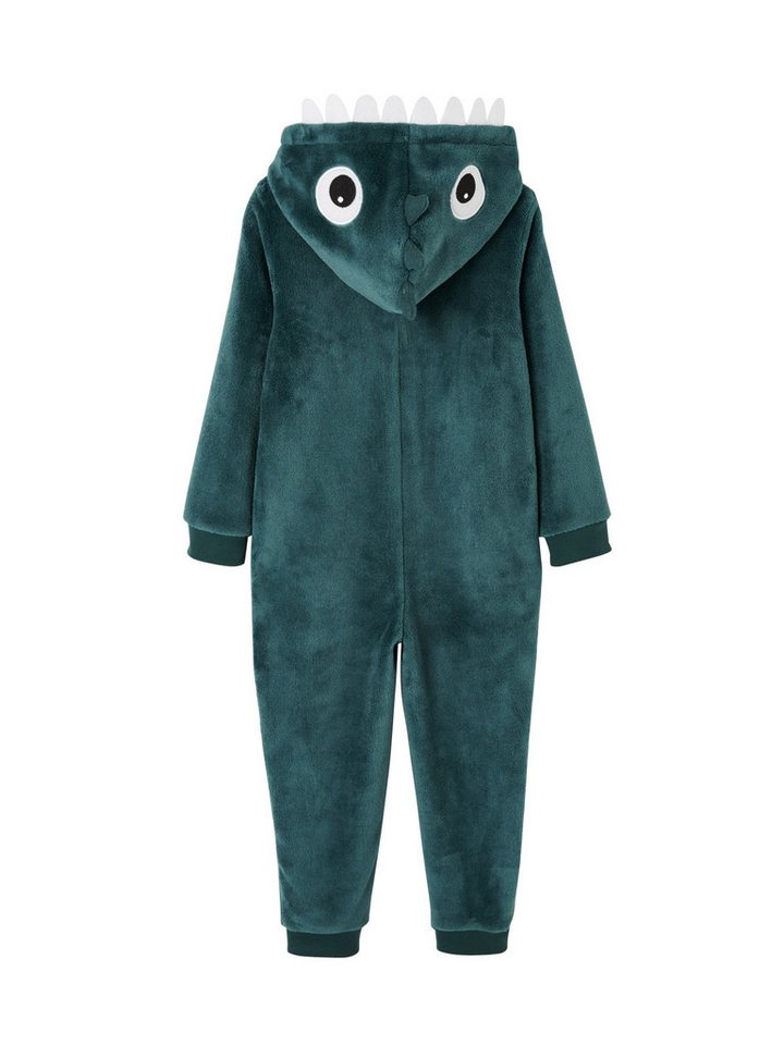 vertbaudet Schlafanzug Plüsch-Overall, Onesie DINOSAURIER – Bild 2 von 5