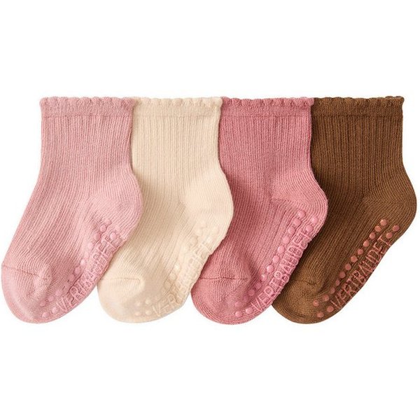 vertbaudet Socken 4er-Pack Baby Stoppersocken, BASIC