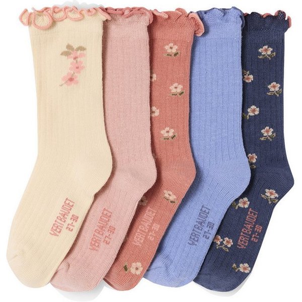 vertbaudet Socken Socken BLÜMCHEN, Kinder 5er-Pack