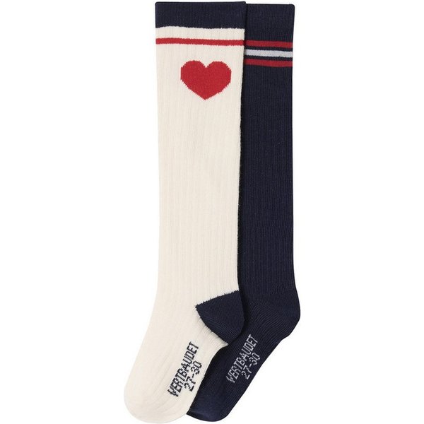vertbaudet Socken Kniestrümpfe HERZEN, Kinder 2er-Pack