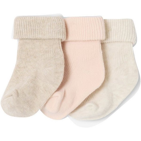 vertbaudet Socken Socken uni mit Umschlag, Baby 3er-Pack