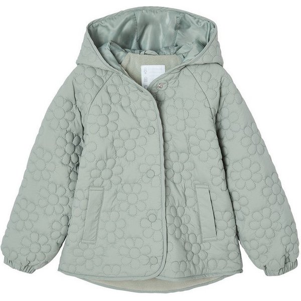 vertbaudet Steppjacke Mädchen Light-Steppjacke mit Blumenmuster