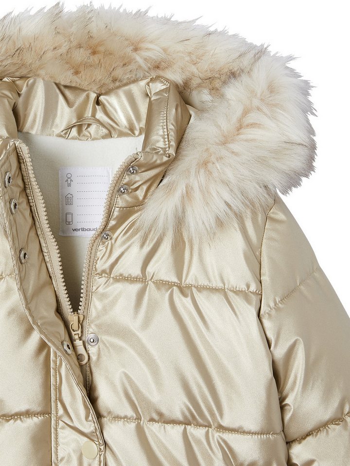 vertbaudet Steppjacke Mädchen Steppjacke mit Kapuze, Fleecefutter Kapuze, Recycling-Polyester – Bild 3 von 5