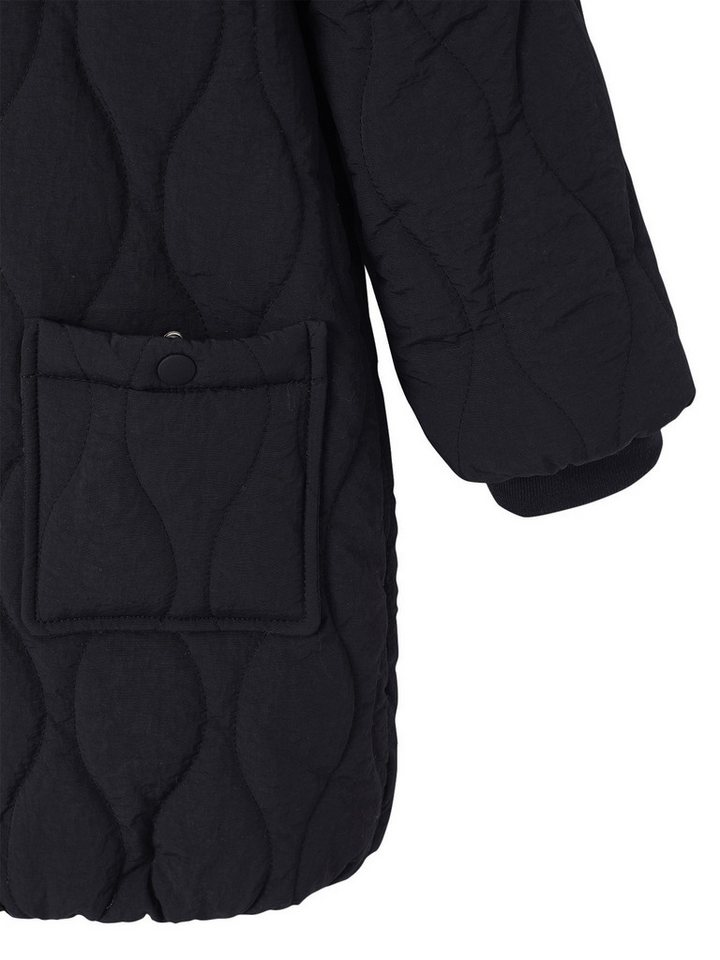 vertbaudet Steppjacke Mädchen Steppmantel mit Webpelz-Kapuze – Bild 4 von 5