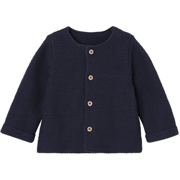vertbaudet Strickjacke Baby Strickjacke aus Baumwolle BASIC