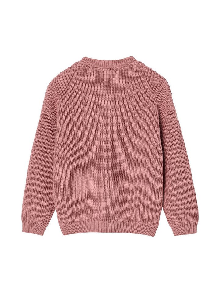 vertbaudet Strickjacke Mädchen Strickjacke mit kleinen Stickereien Knopfverschluss – Bild 2 von 4