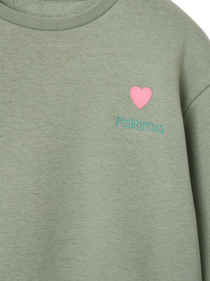 vertbaudet Sweatjacke Mädchen Sweatshirt mit Print Basics – Bild 3 von 5