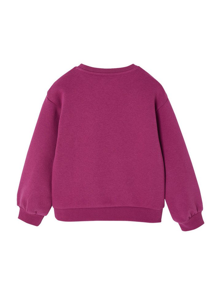 vertbaudet Sweatjacke Mädchen Sweatshirt mit Print Basics – Bild 2 von 5