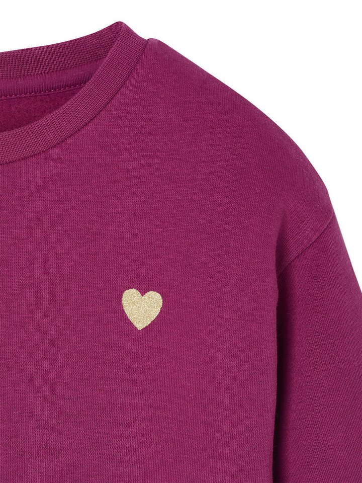 vertbaudet Sweatjacke Mädchen Sweatshirt mit Print Basics – Bild 3 von 5