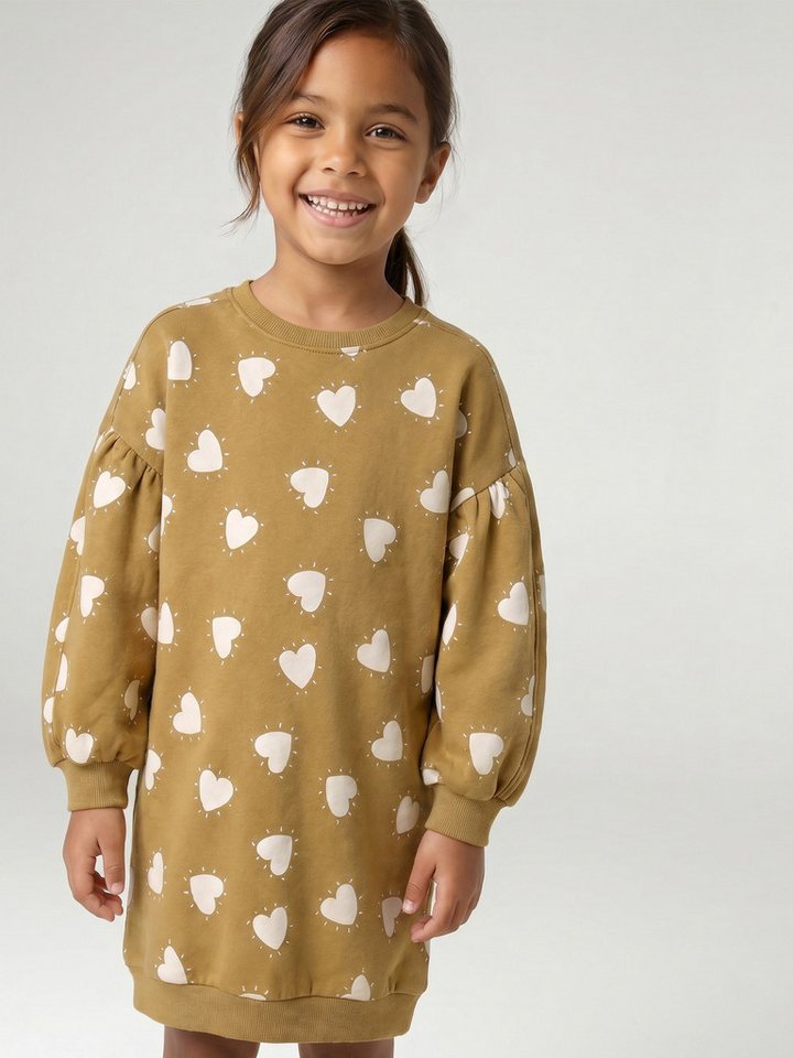 vertbaudet Sweatkleid Kurzes Sweatkleid Mädchen – Bild 4 von 5