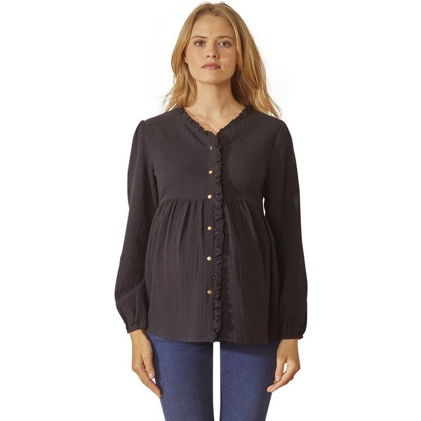 vertbaudet Umstandsbluse Musselin-Bluse, Schwangerschaft & Stillzeit