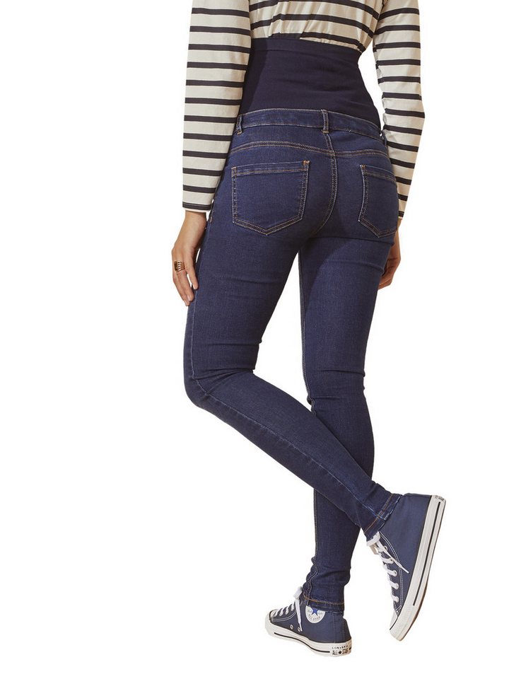vertbaudet Umstandsjeans Umstands-Jeans mit Stretch-Einsatz, Skinny-Fit Bundweite verstellbar – Bild 2 von 4