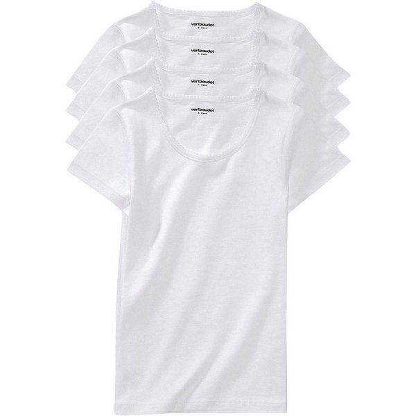 vertbaudet Unterhemd Mädchen T-Shirts BASIC 4er-Pack