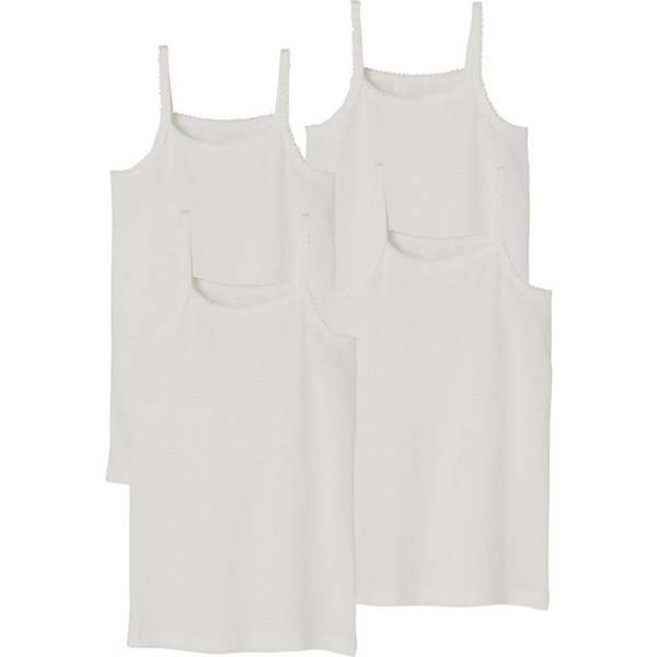 vertbaudet Unterhemd Mädchen Trägertops BASIC 4er-Pack