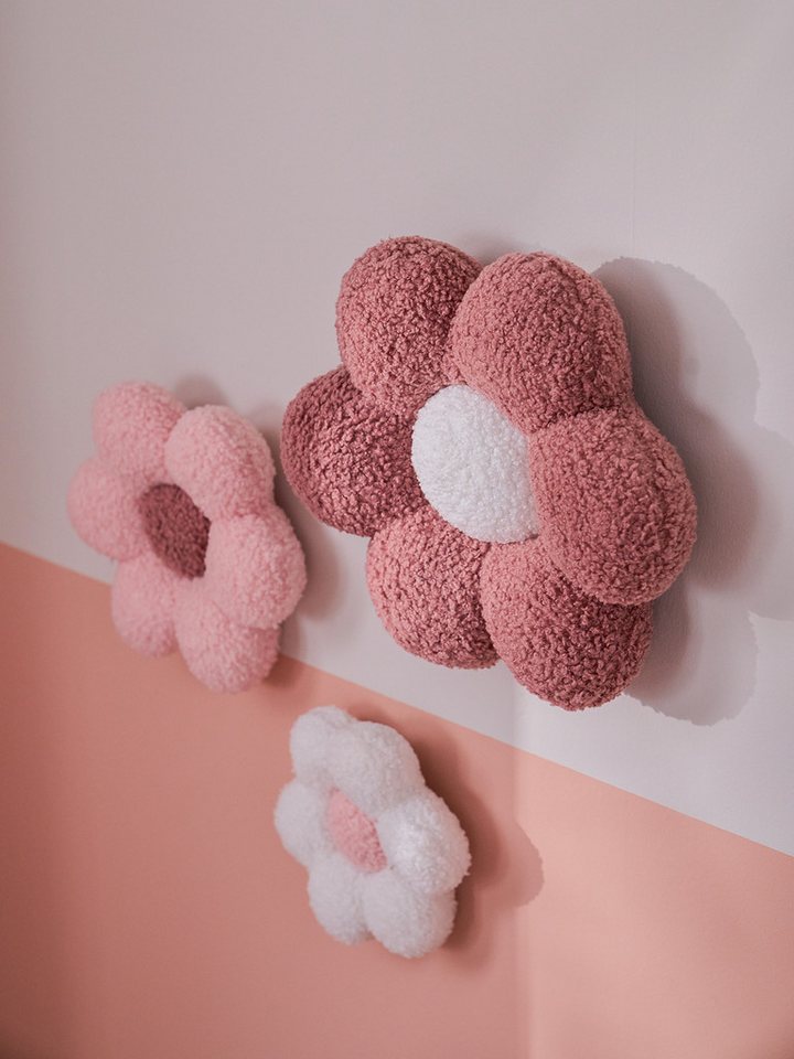 vertbaudet Wanddekoobjekt 3er-Set Kinderzimmer Deko-Stoffblumen, Set, 3-teilig, Wanddekoration – Bild 5 von 5