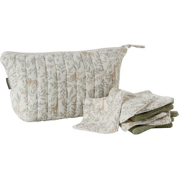 vertbaudet Waschlappen Baby Waschlappen mit Aufbewahrungsbeutel, 10er-Pack