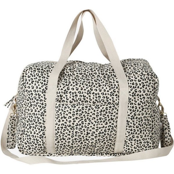 vertbaudet Wickeltasche mit Leopardenmuster, Canvas