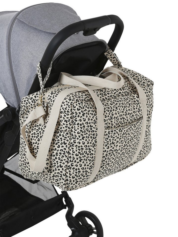 vertbaudet Wickeltasche mit Leopardenmuster, Canvas – Bild 5 von 5