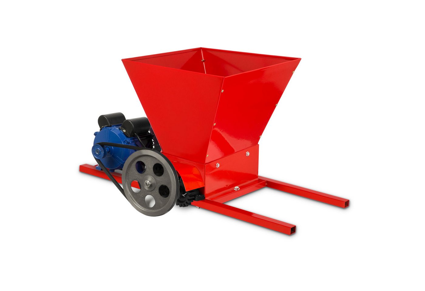 vertes Obstpresse Traubenmühle, Maischemühle mit Trichteröffnung 40x38cm, Elektrisch, Zur Verarbeitung von Weintrauben zum Erhalt Maische 2 Massive Walzen – Bild 2 von 5