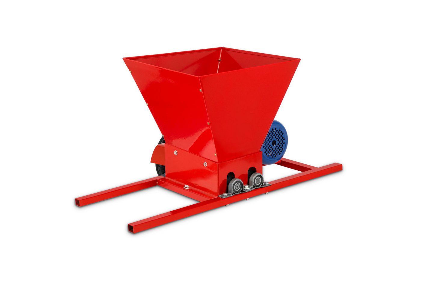 vertes Obstpresse Traubenmühle, Maischemühle mit Trichteröffnung 40x38cm, Elektrisch, Zur Verarbeitung von Weintrauben zum Erhalt Maische 2 Massive Walzen – Bild 3 von 5