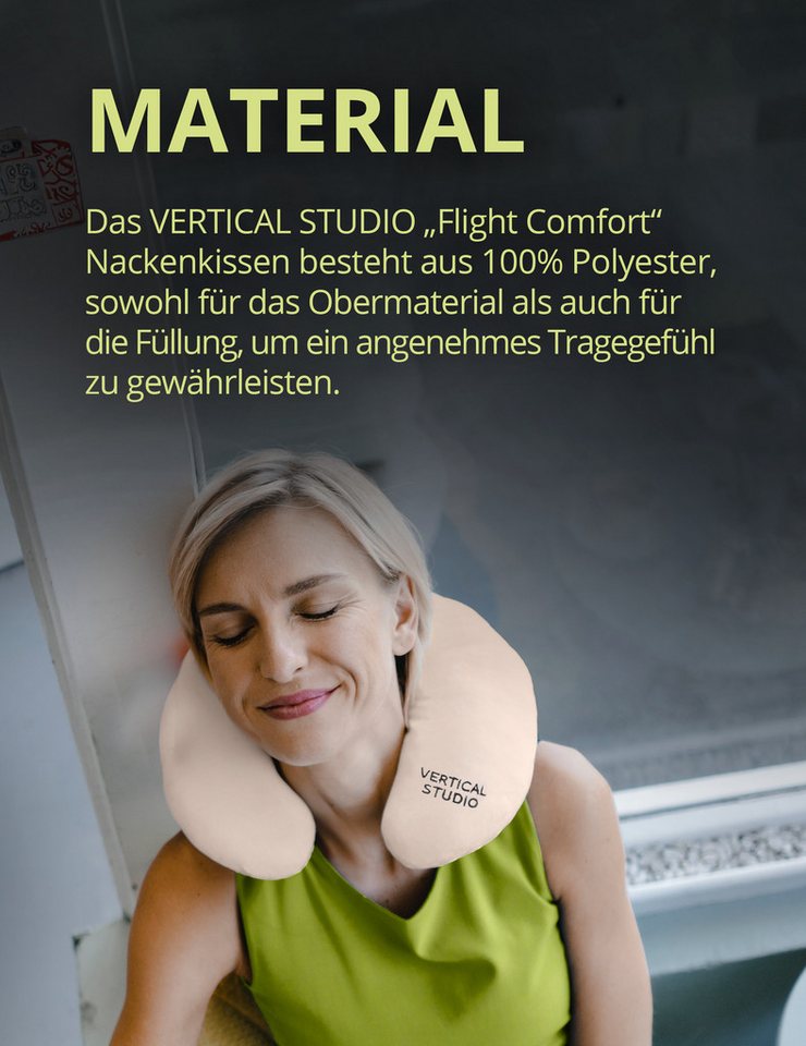 VERTICAL STUDIO Nackenkissen "Norrköping", Optimal für Reisen mit Zug, Auto oder Flugzeug – Bild 3 von 5