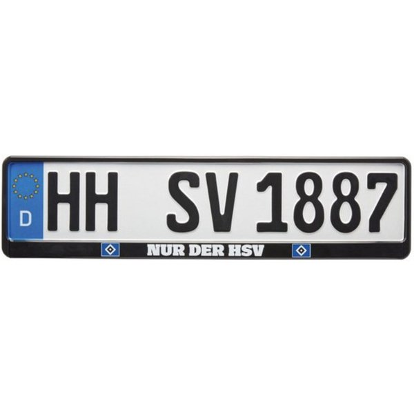 VertriebsArena GmbH Kennzeichenhalter HSV Kennzeichenverstärker "Nur der HSV"