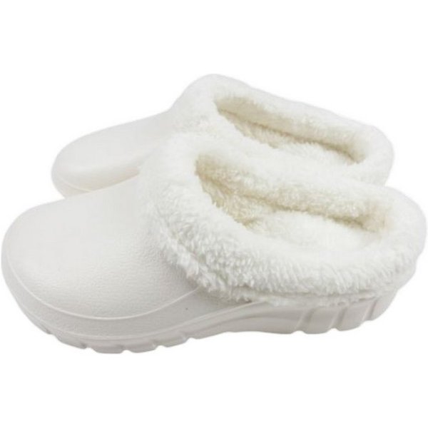 VewoTex Damen Clogs » Hausschuhe mit Teddy Kunstfell » Damenschuhe Clog (1 Paar, Kein Set) gefütterte Slipper » Winter & Herbst Garten Schuhe