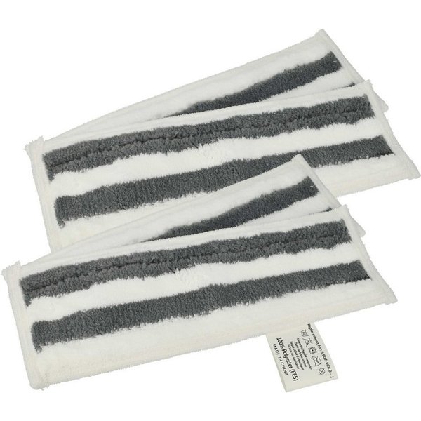 vhbw vhbw 4x Wischbezug kompatibel mit Kärcher SC 3 EasyFix, SC 3 EasyFix P Wischbezug (Mikrofaser, Ersatzbezug zur Befestigung an Ihrem Dampfreiniger)