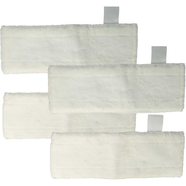 vhbw vhbw 4x Wischbezug kompatibel mit Kärcher SC 4 EasyFix Iron, SC 4 Easy Wischbezug (Mikrofaser, Ersatzbezug-Set (4-tlg) zur Befestigung an Ihrem Dampfreinig