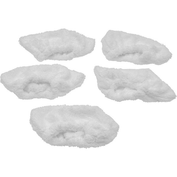 vhbw vhbw 5x Wischbezug kompatibel mit Kärcher SC3 EasyFix, SC 3 Premium, S Wischbezug (Frottee, 18x20 cm, Ersatzbezug-Set (5-tlg) zur Befestigung an Ihrem Damp
