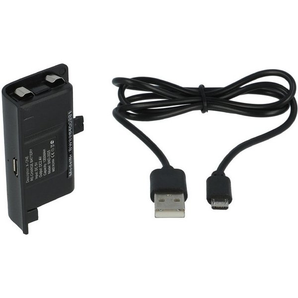 vhbw Akku passend für Microsoft Xbox One Wireless Controller (1200 mAh, 2,4 Akku Akku NiMH 1200 mAh (2,4 V, 1 St), Leistungsfähiger Austausch-Akku für den Contr