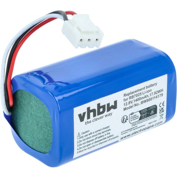 vhbw Akku passend für Severin Chill RB 7025, RB 7720, RB 7022 Staubsauger Staubsauger-Akku Akku Li-Ion 1400 mAh (12,8 V, 1 St), Leistungsfähiger Austausch-Akku 