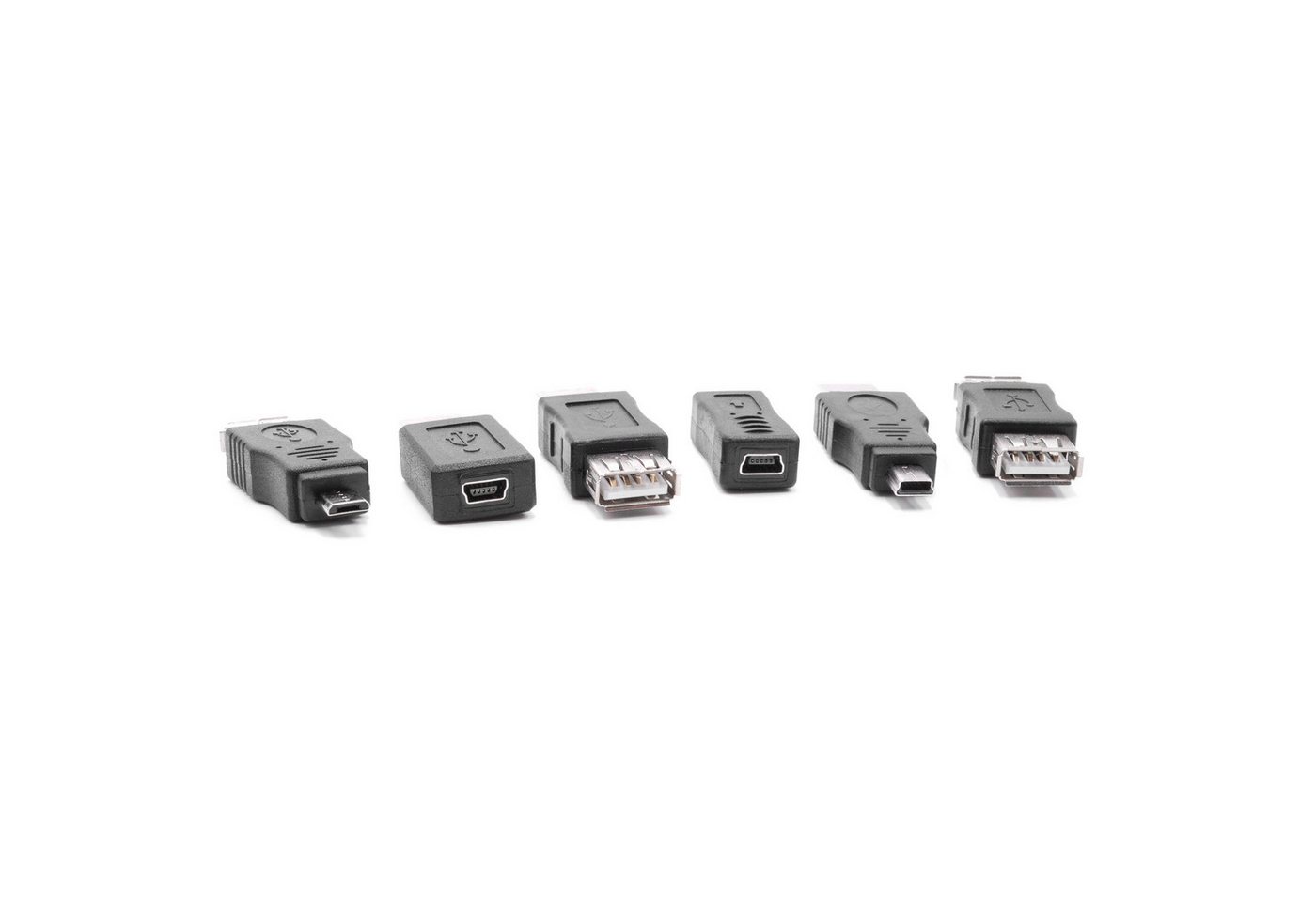 vhbw für Tablet / Mobilcomputer / Mobilfunk Adapter, Adapter Stecker USB OTG On-The-Go, 12-teiliges Set aus verschiedenen – Bild 2 von 5