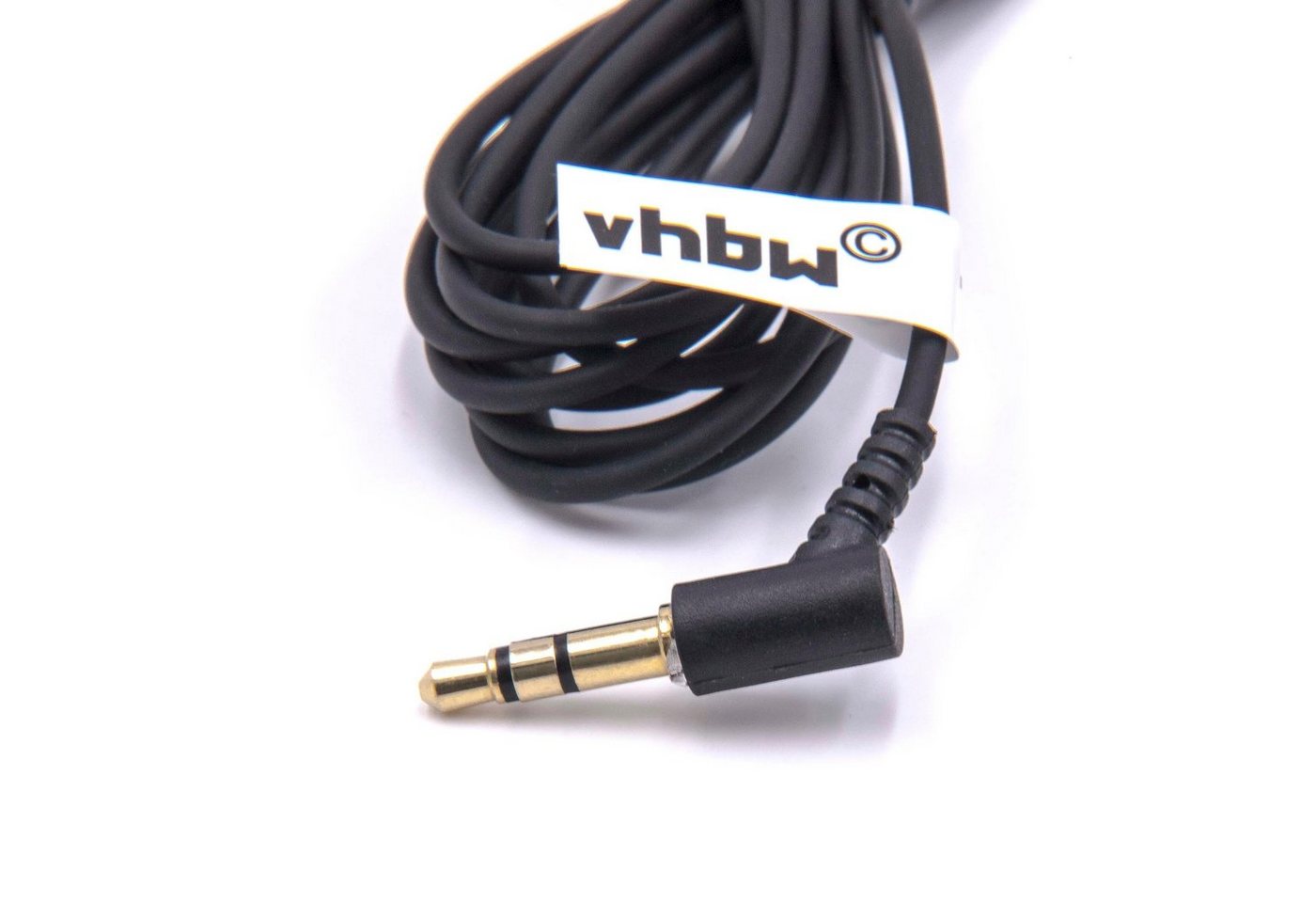 vhbw passend für Bose QuietComfort QC2, 2, QC15, 15 Kopfhörer / Mobilfunk Audio-Kabel, (180 cm), Inkl. Lautstärkeregler – Bild 4 von 4